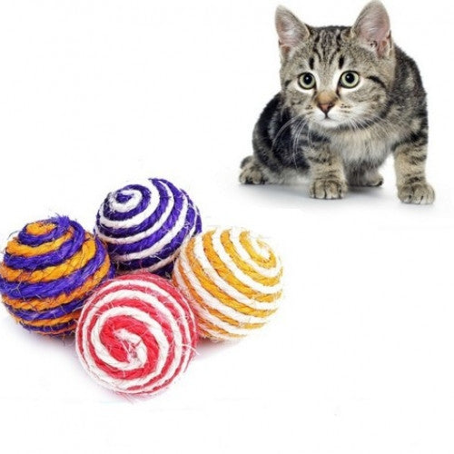 Sound Toys Rope Weave Ball For Pets