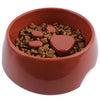 On a Diet Design Anti Choke Pet Dog Cat Feeding Food Bowl Puppy