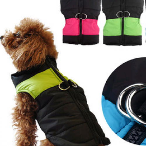 Padded Vest Jacket Coat Waterproof For Dog